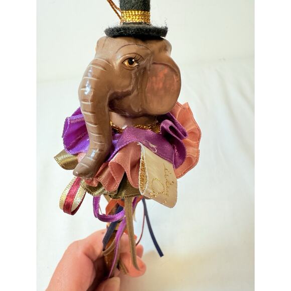 Katherine's Collection Wayne Kleski Christmas Elephant Stick Ornament - Picture 4 of 11